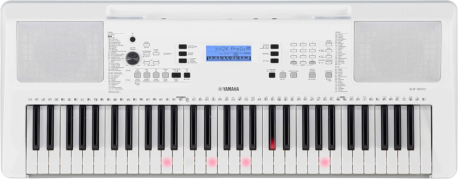 Yamaha EZ-300 61-Key Portable Keyboard with Lighted Keys (Certified Re