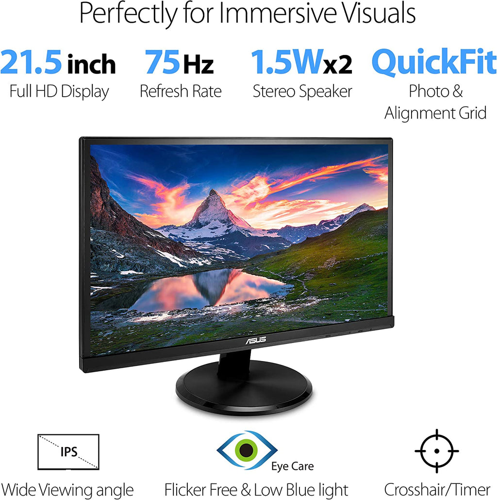 Asus VA229HR Full HD Monitor (Certified Refurbished) – Skadi