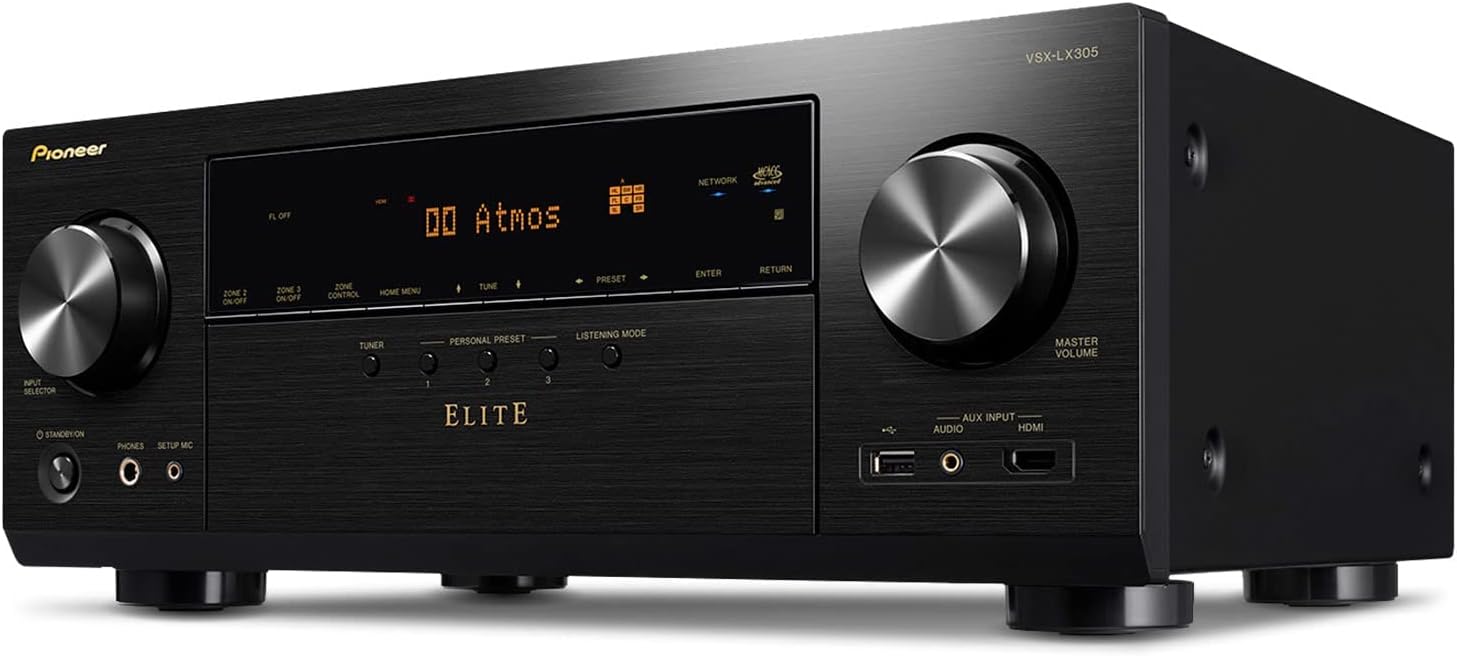 Pioneer Elite VSX-LX305 9.2 Channel Network AV Receiver (Certified Refurbished)