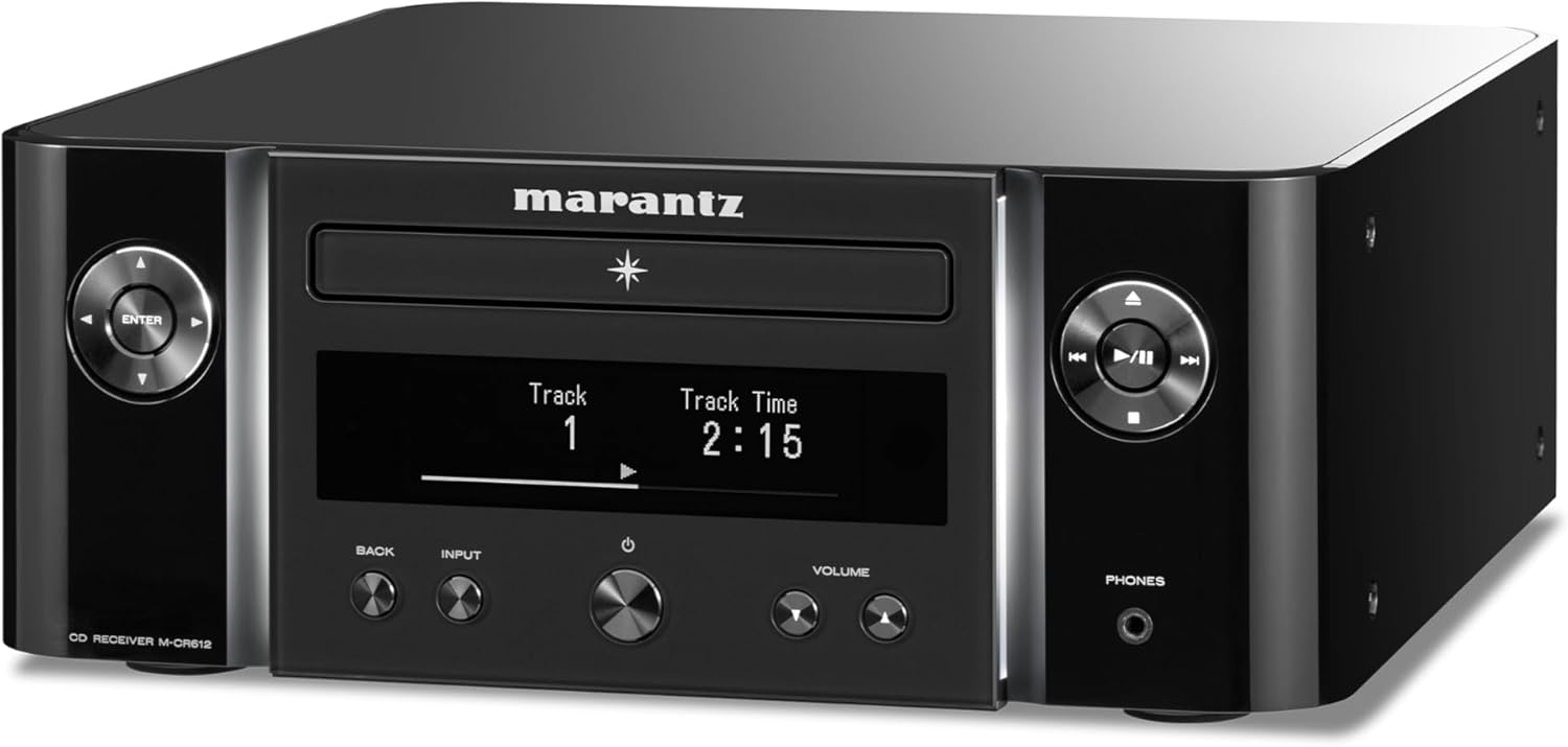 Marantz M-CR612 Network CD Receiver, Wi-Fi, Bluetooth, AirPlay 2 & HEOS Connectivity, AM/FM Tuner, CD Player, Unlimited Music Streaming, Compatible with Amazon Alexa (Refurbished)