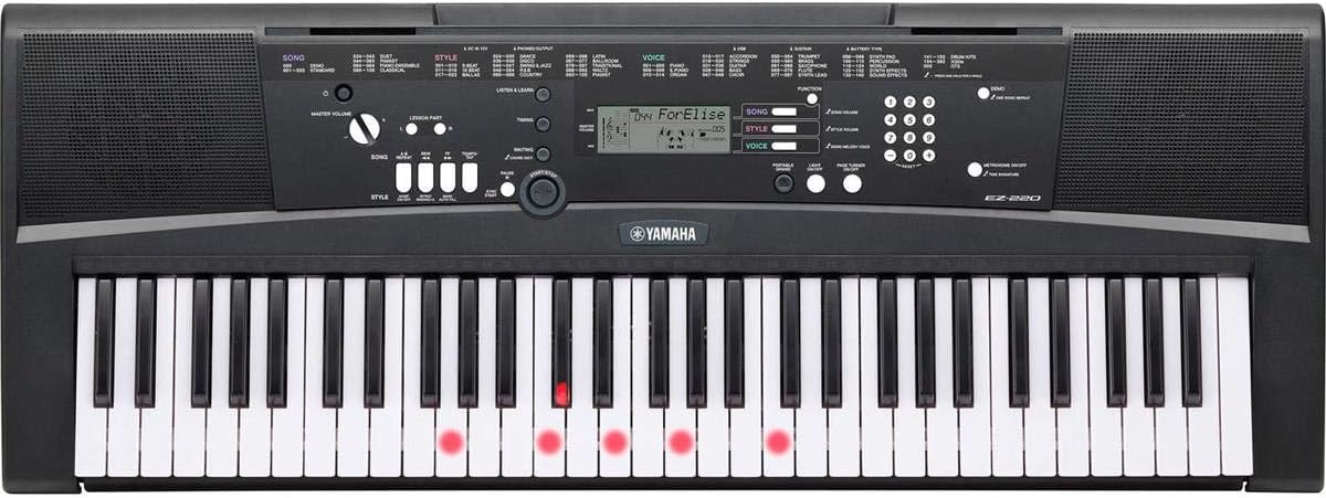 Yamaha EZ220 61-Key Portable Keyboard (Certified Refurbished)