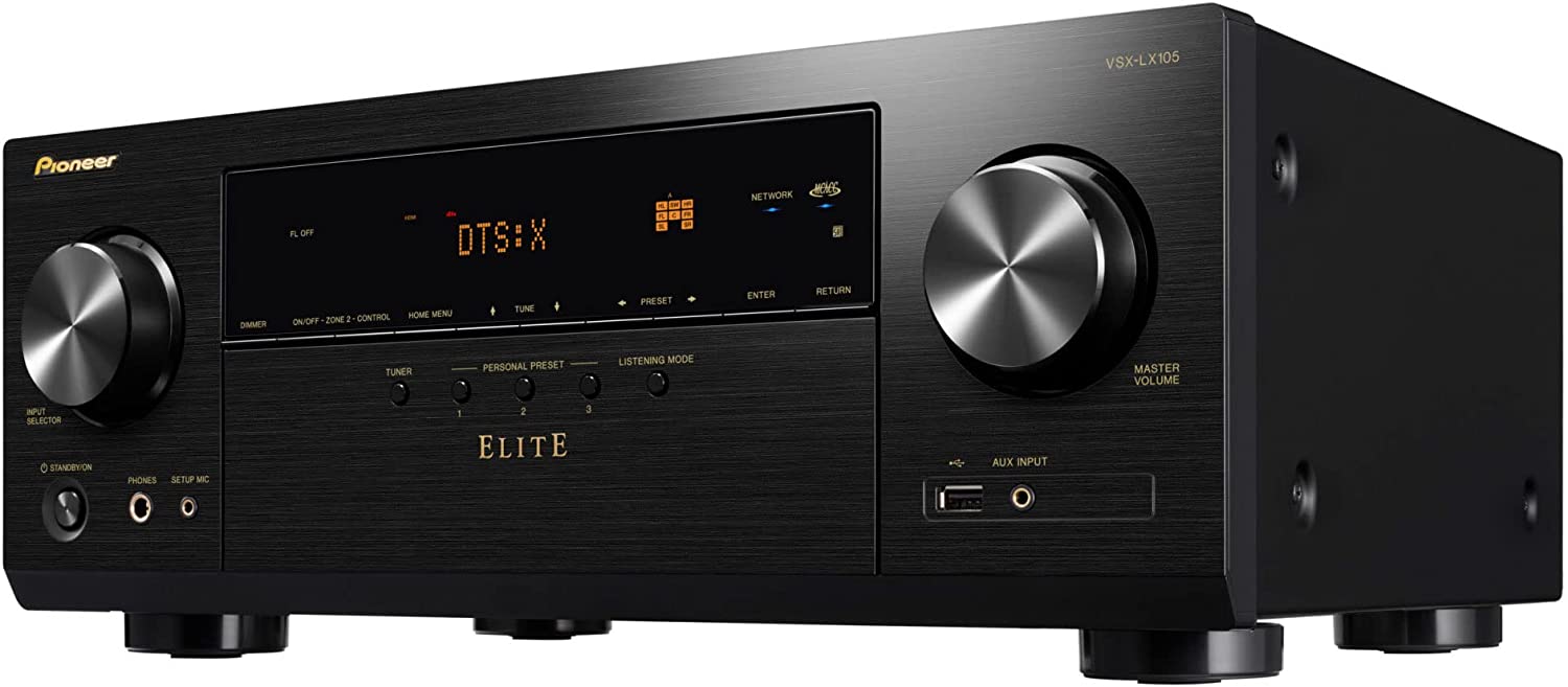 Pioneer Elite VSX-LX105 7.2 Channel Network AV Home Theater Receiver (Certified Refurbished)