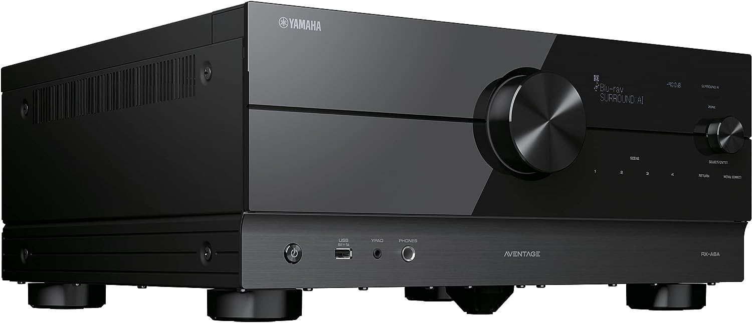 Yamaha RX-A6A AVENTAGE 9.2-Channel AV Receiver with MusicCast (Certified Refurbished)