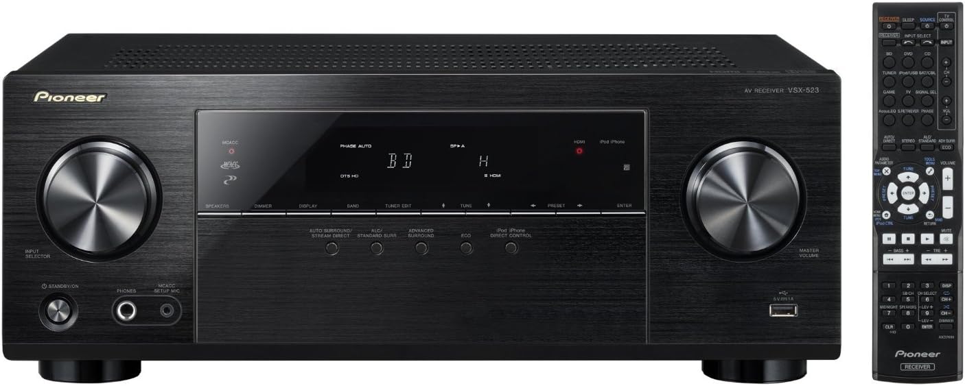 Pioneer VSX-523 5.1-Channel A/V Receiver (Certified Refurbished)