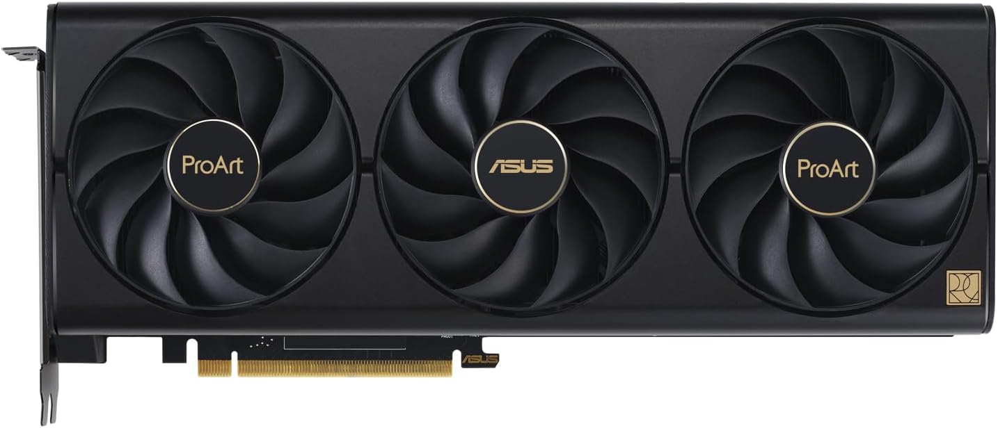 ASUS ProArt GeForce RTX 4080 Super OC Edition 16GB GDDR6X Gaming Graphics Card (NVIDIA GeForce RTX4080 DLSS 3, PCIe 4.0, 1x HDMI 2.1a, 3X DisplayPort 1.4a) (Certified Refurbished)