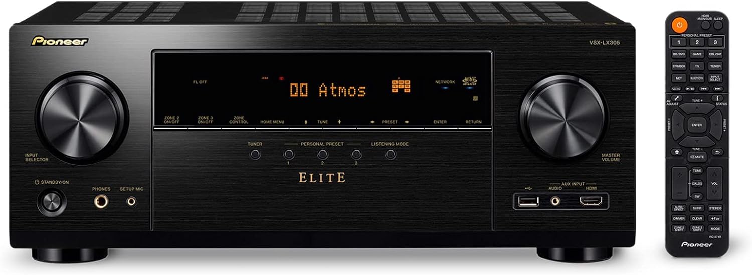 Pioneer Elite VSX-LX305 9.2 Channel Network AV Receiver (Certified Refurbished)