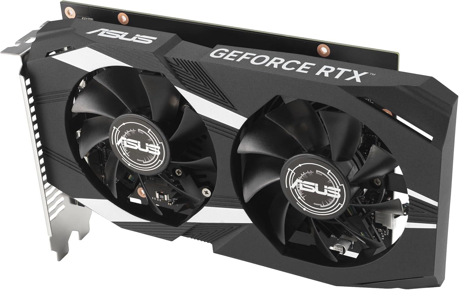 ASUS Dual NVIDIA GeForce RTX 3050 6GB OC Edition Gaming Graphics Card - PCIe 4.0, 6GB GDDR6 Memory, HDMI 2.1, DisplayPort 1.4a, 2-Slot Design, Axial-tech Fan Design, 0dB Technology, Steel Bracket (Certified Refurbished)