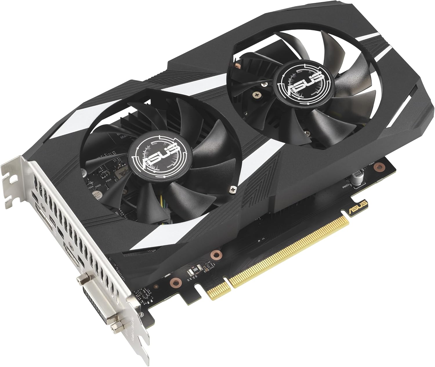 ASUS Dual NVIDIA GeForce RTX 3050 6GB OC Edition Gaming Graphics Card - PCIe 4.0, 6GB GDDR6 Memory, HDMI 2.1, DisplayPort 1.4a, 2-Slot Design, Axial-tech Fan Design, 0dB Technology, Steel Bracket (Certified Refurbished)