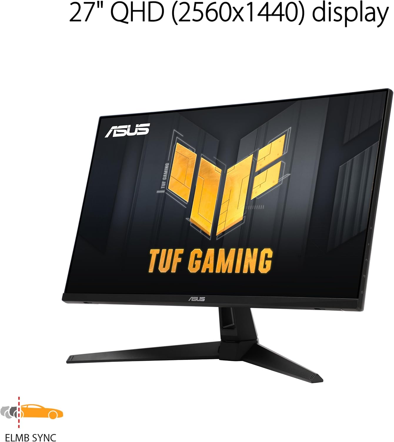 ASUS TUF Gaming 27” 1440P HDR Monitor (VG27AQ3A) – QHD (2560 x 1440), 180Hz, 1ms, Fast IPS, 130% sRGB, Extreme Low Motion Blur Sync, Speakers, Freesync Premium, G-SYNC Compatible, HDMI, DisplayPort (Certified Refurbished)