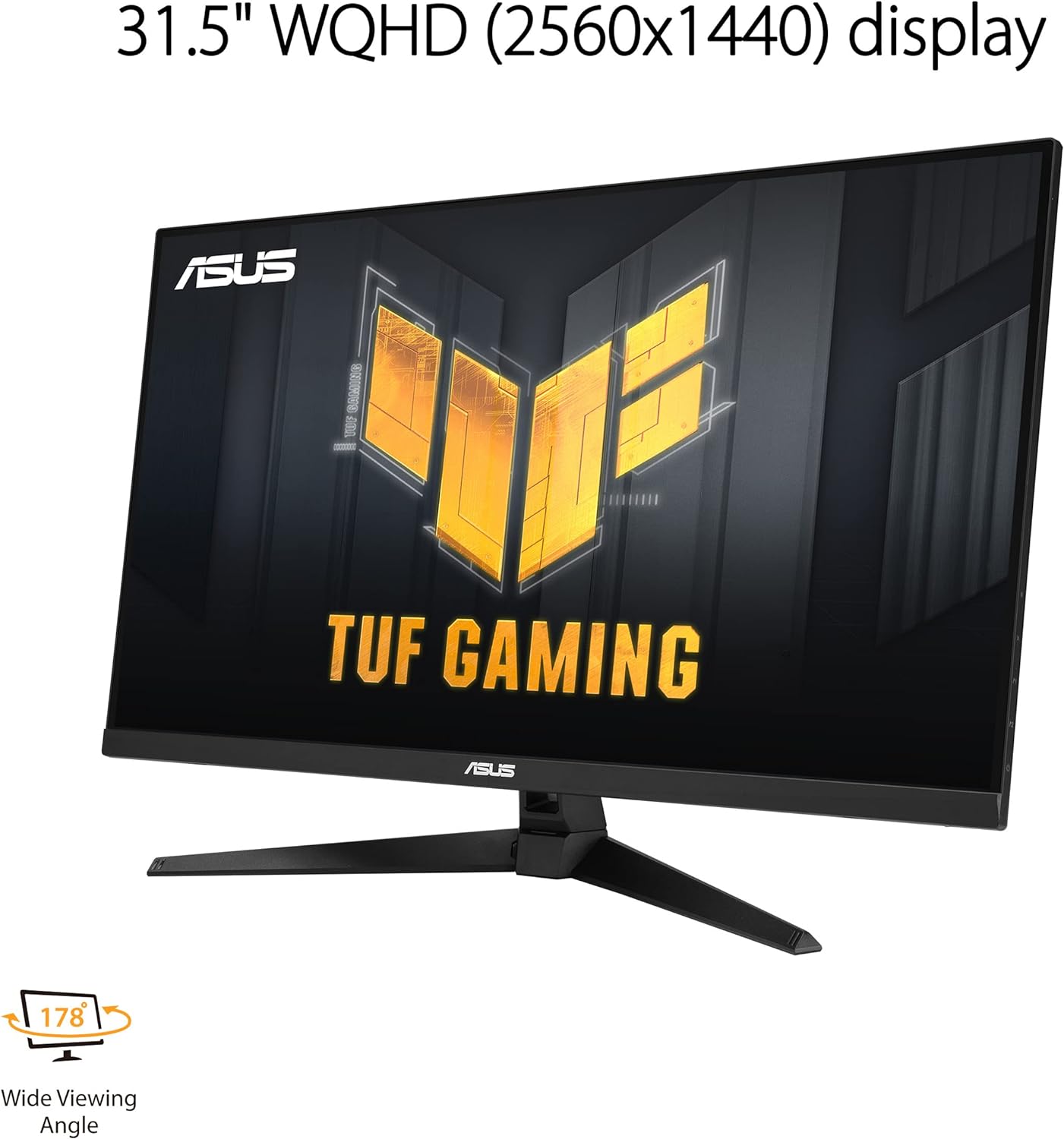 Asus TUF Gaming VG32AQAY1A Gaming Monitor – 32 inch (31.5 inch viewable), QHD (2560 x 1440), Overclock to 170Hz (above 144Hz), Extreme Low Motion Blur, Freesync Premium, 1ms (MPRT), Shadow Boost, HDR, DisplayWidget Lite (Certified Refurbished)