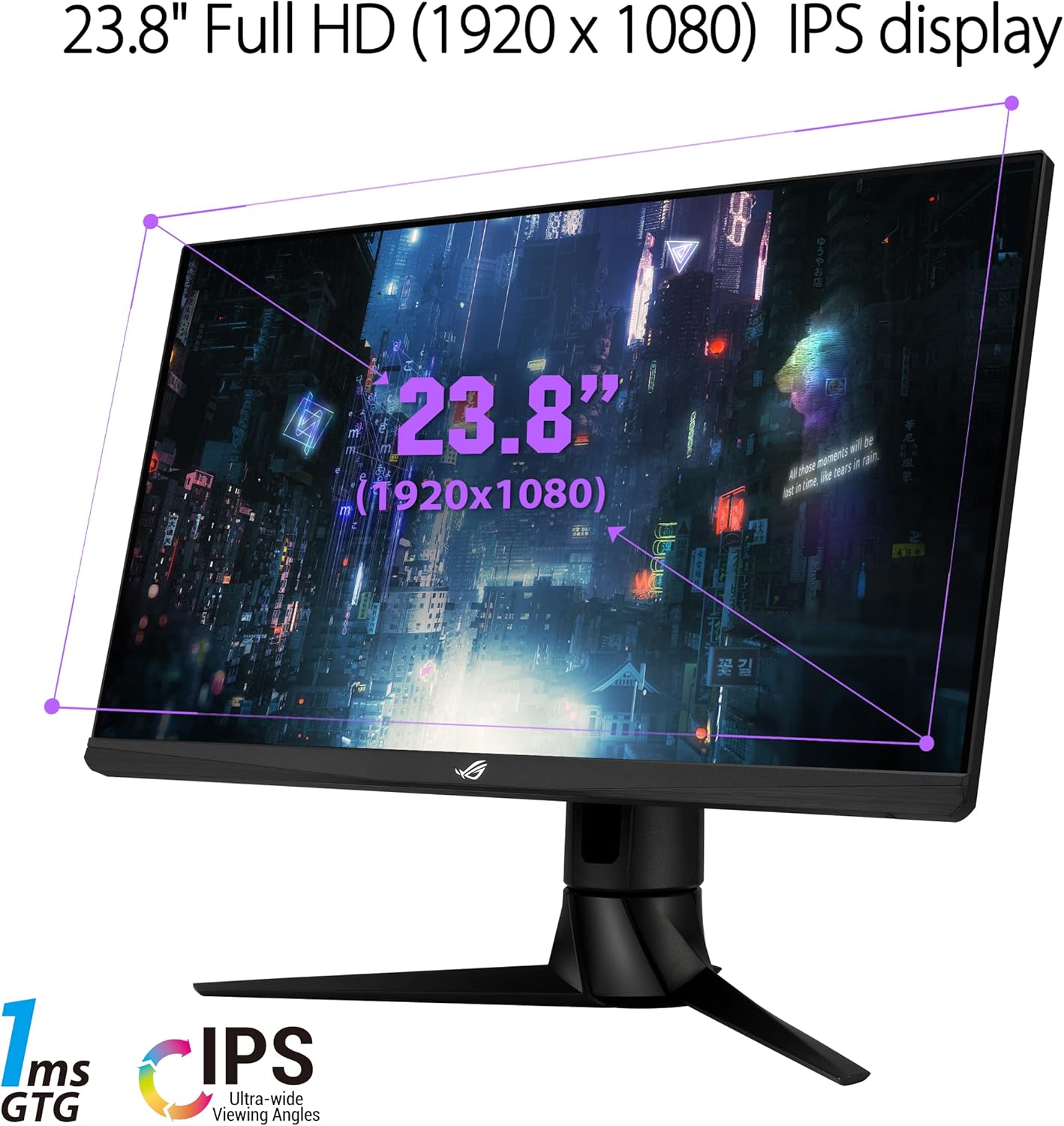 ASUS ROG Strix 23.8” 1080P HDR Gaming Monitor (XG249CM) - Full HD, IPS, 270Hz, 1ms, Extreme Low Motion Blur Sync, FreeSync Premium, 105% sRGB, Eye Care, USB-C, DisplayPort, HDMI, Height Adjustable (Certified Refurbished)