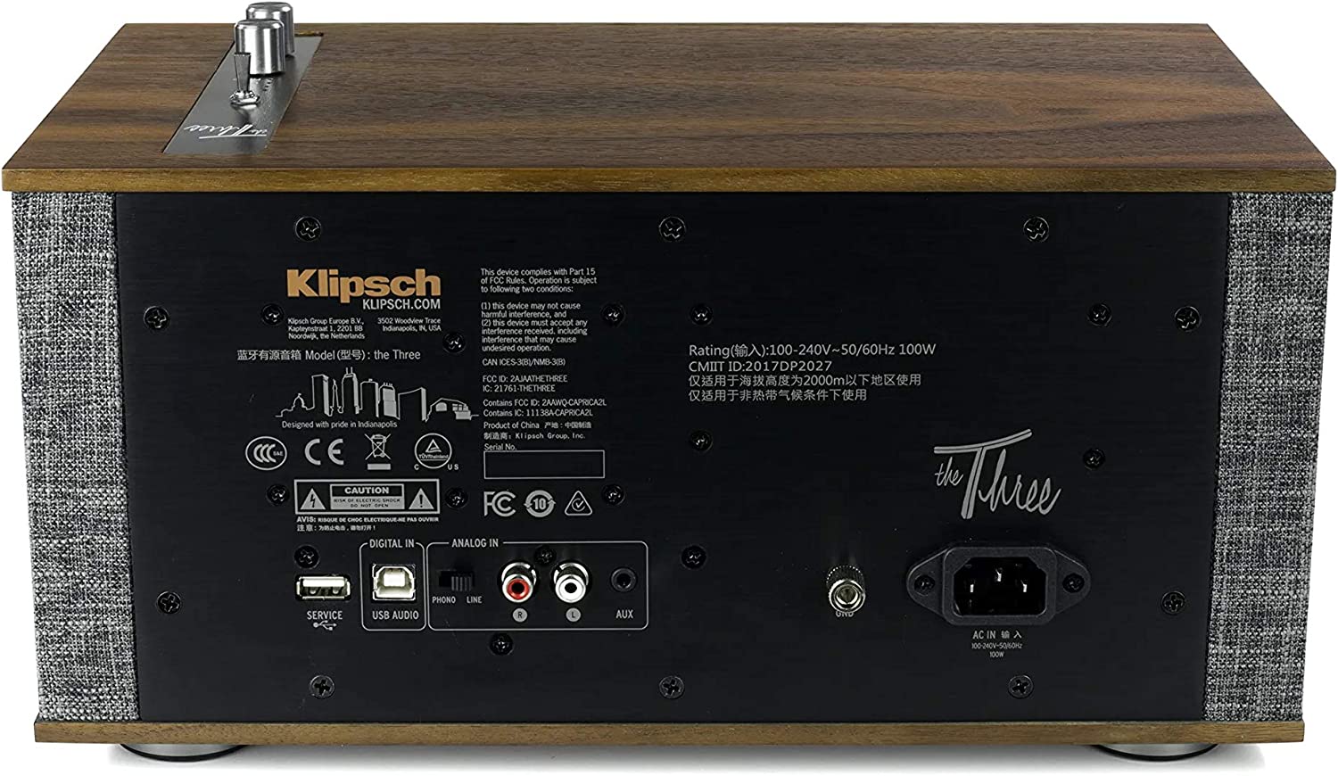 Klipsch Heritage Series The Three II - Wireless Shelf Stereo (Certified Refurbished)