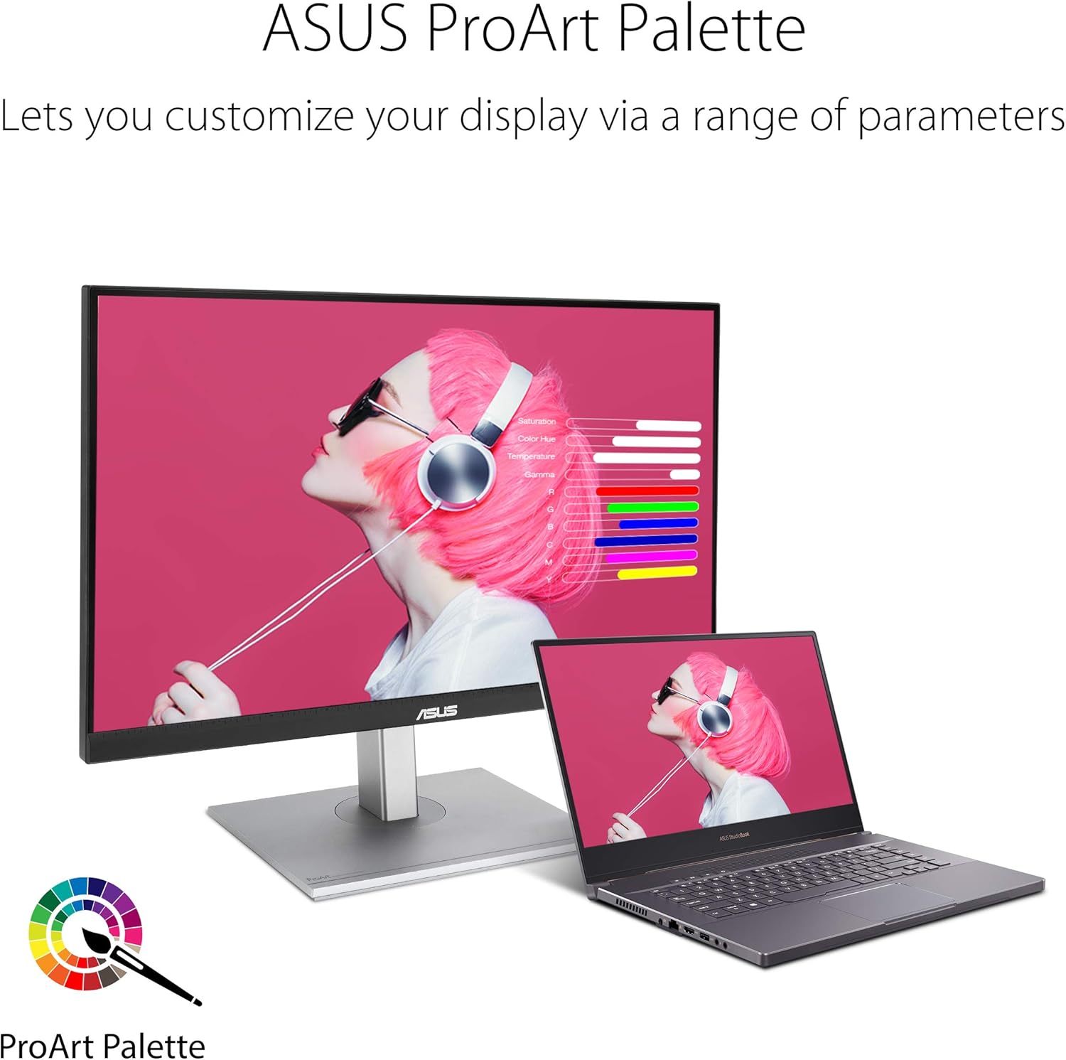 Asus ProArt 27 inch PA278CV Monitor | WQHD (2560 x 1440) | 100% sRGB, 100% Rec. 709 | Calman Verified | USB Hub, USB-C, DisplayPort Daisy-Chaining, HDMI (Certified Refurbished)