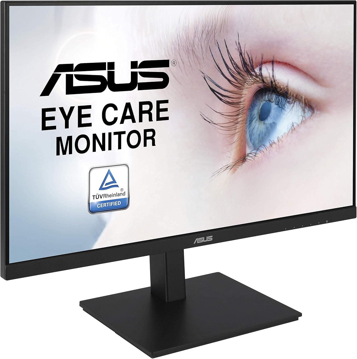 ASUS VA27DQSB Eye Care Monitor – 27 inch, FHD (Full HD 1920 x 1080), IPS, Frameless, 75Hz, Adaptive-Sync, DisplayPort, HDMI, Eye Care, Low Blue Light, Flicker Free, Wall Mountable (Certified Refurbished)