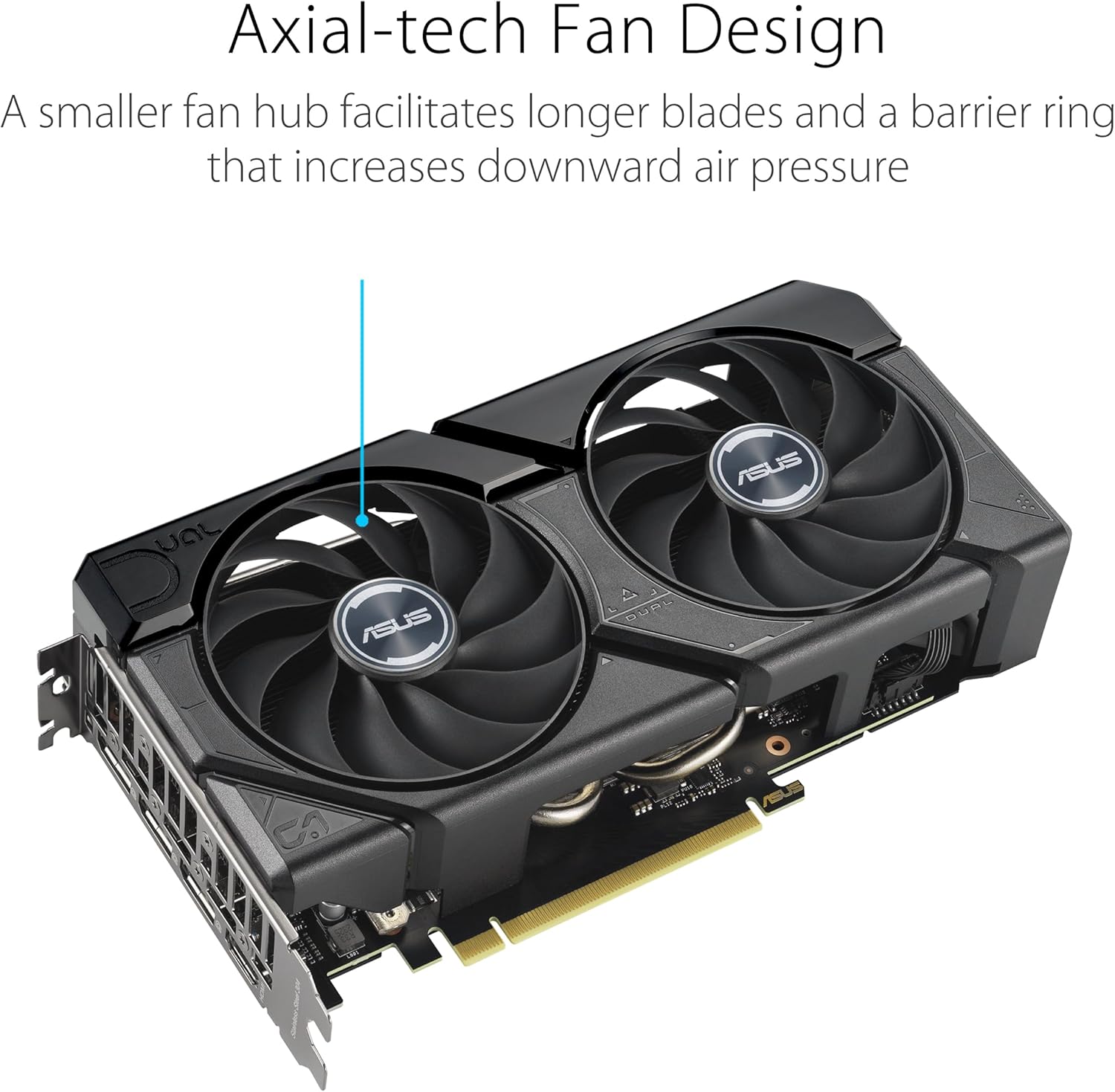 ASUS Dual GeForce RTX 4070 Super EVO OC Edition 12GB GDDR6X (PCIe 4.0, 12GB GDDR6X, DLSS 3, HDMI 2.1a, DisplayPort 1.4a, 2.5-Slot Design, Axial-tech Fan Design, 0dB Technology, and More) (Certified Refurbished)