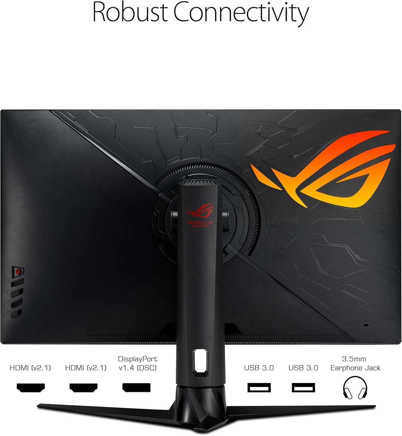 ASUS ROG Swift PG32UQ 32” 4K HDR 144Hz DSC HDMI 2.1 Gaming Monitor, UHD (3840 x 2160), IPS, 1ms, G-SYNC Compatible, Extreme Low Motion Blur Sync, Eye Care, DisplayPort, USB, DisplayHDR 600 (Certified Refurbished)