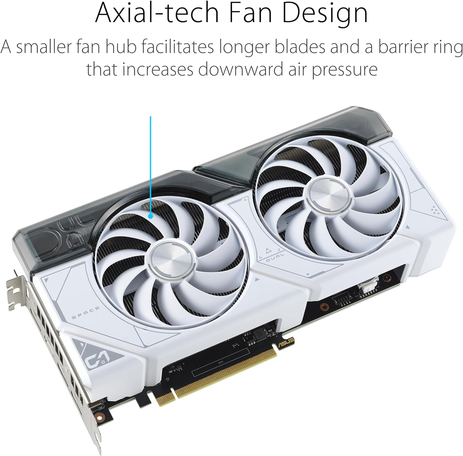 ASUS Dual GeForce RTX™ 4070 Super White OC Edition (PCIe 4.0, 12GB GDDR6X, DLSS 3, HDMI 2.1a, DisplayPort 1.4a, 2.56-Slot Design, Axial-tech Fan Design, Auto-Extreme Technology, and More) (Certified Refurbished)