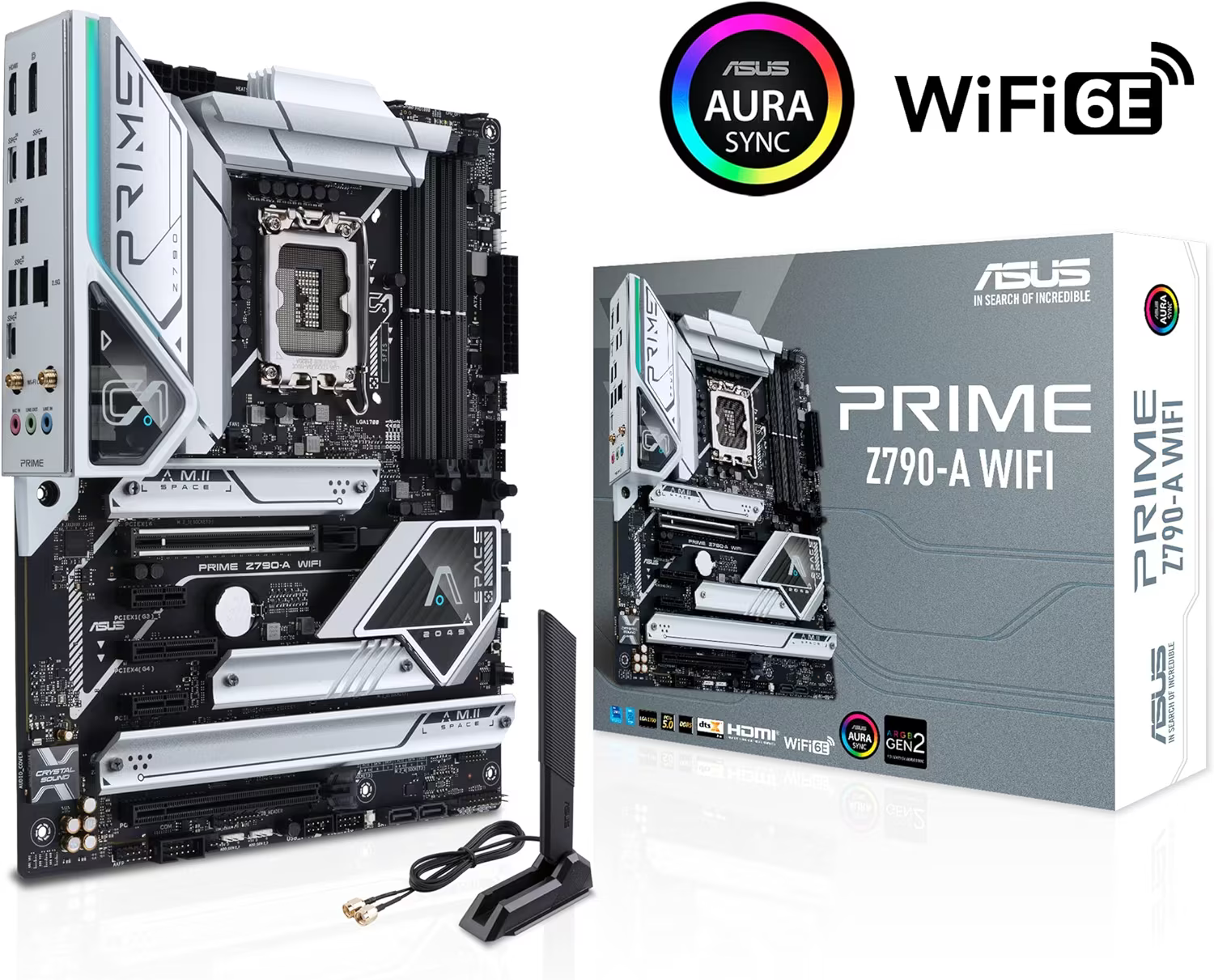 ASUS Prime Z790-A WiFi 6E LGA 1700(Intel 13th&12th) ATX Motherboard (16+1 DrMOS, PCIe 5.0,DDR5,4X M.2 Slots,2.5 Gb LAN,USB 3.2 Gen 2 Front Panel Type-C, Thunderbolt 4/USB4, DP) (Certified Refurbished)