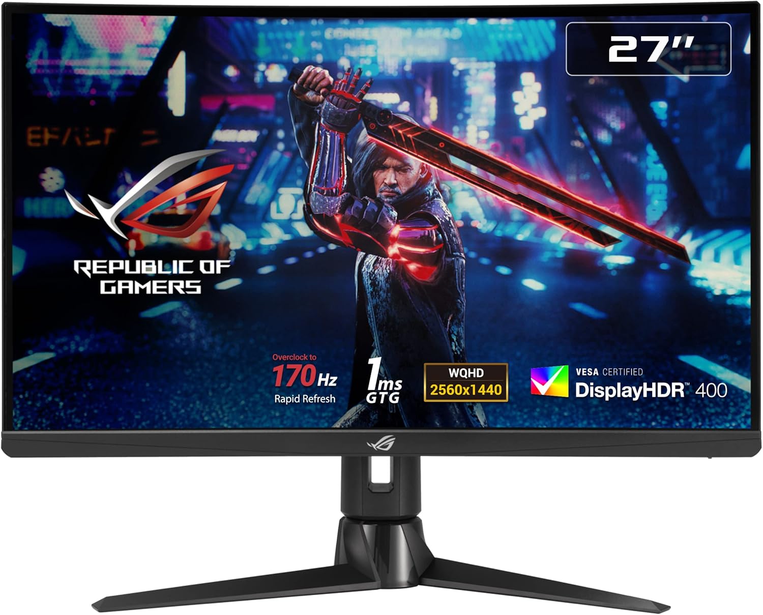 ASUS ROG Strix XG27AQV 27" 16:9 WQHD 170Hz Curved IPS LED HDR Gaming Monitor (Certified Refurbished)