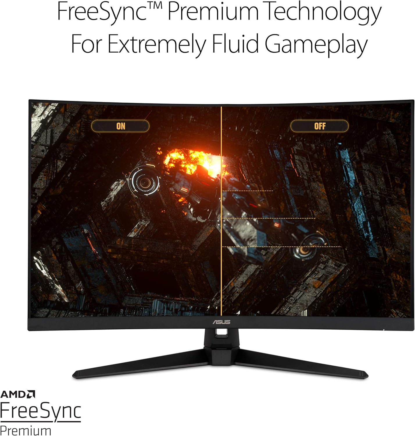 ASUS TUF Gaming VG32VQ1B 31.5" Curved Monitor, WQHD (2560 x 1440), 165Hz (Supports 144Hz), 1ms, FreeSync Premium/Adaptive-sync, Extreme Low Motion Blur, HDR10, HDMI DisplayPort (Certified Refurbished)