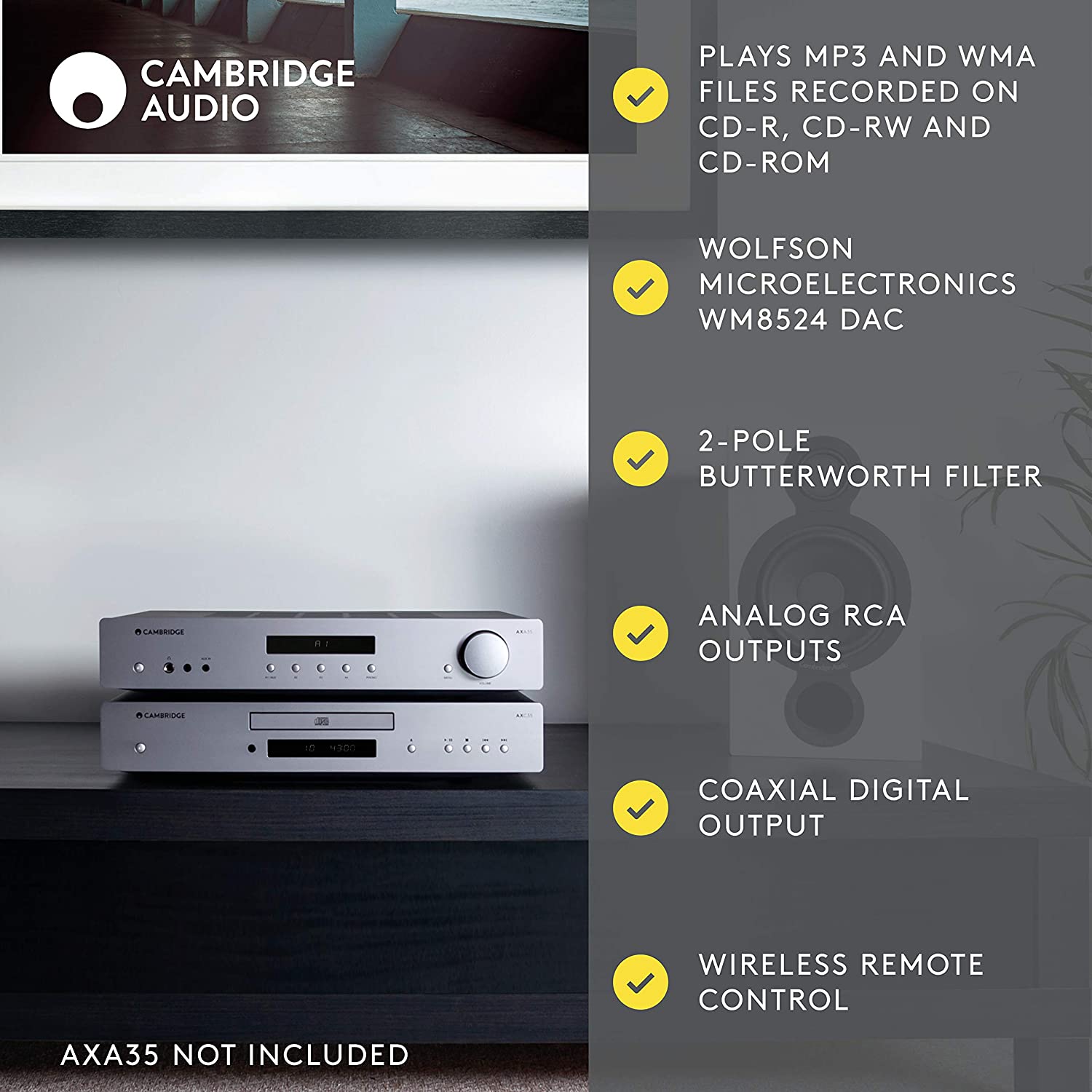 Cambridge Audio AXC35 CD Player (Certified Refurbished)