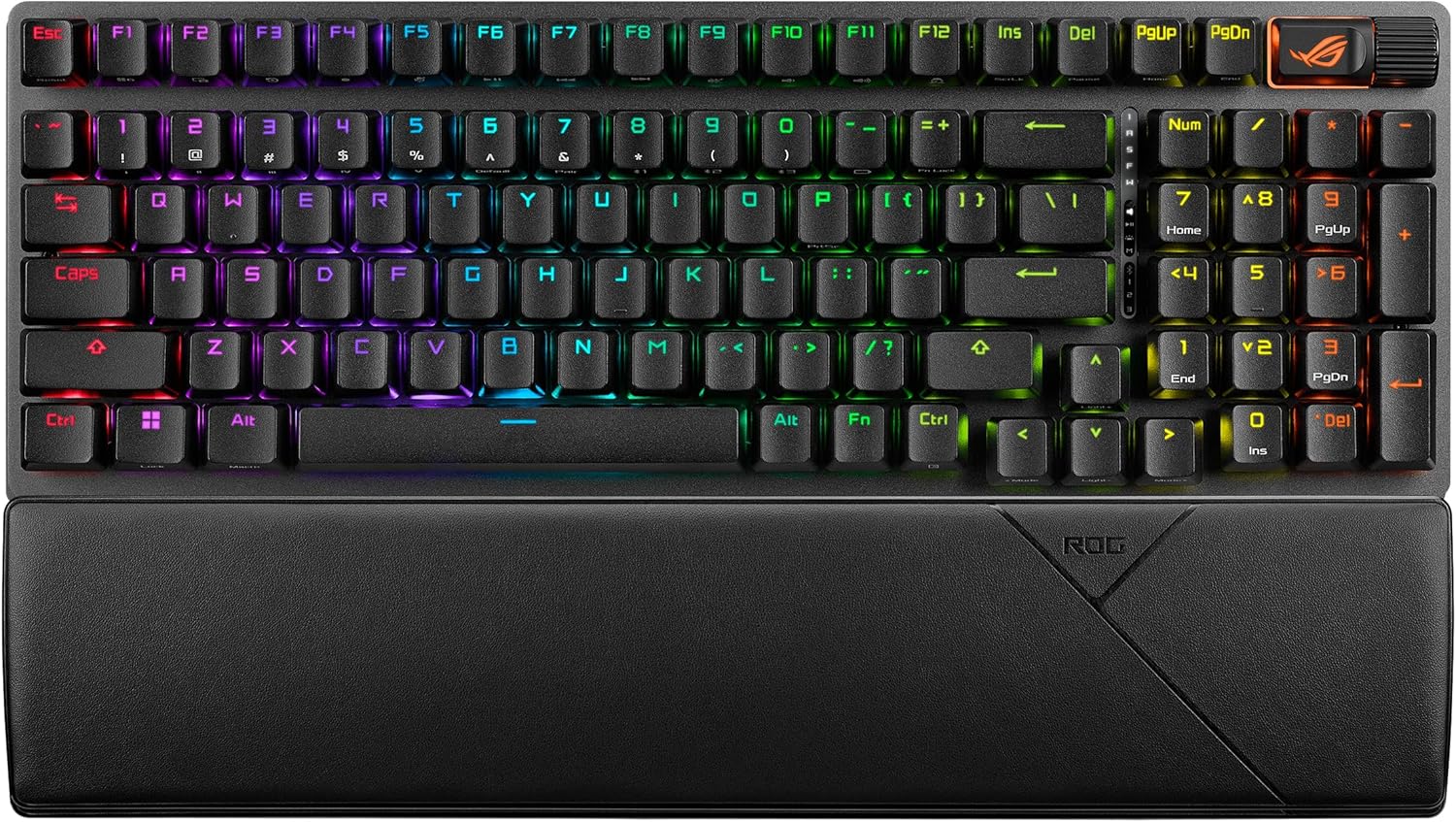 ASUS ROG Strix Scope II 96 Wireless Gaming Keyboard, Tri-Mode Connection, Dampening Foam & Switch-Dampening Pads, Hot-Swappable Pre-lubed ROG NX Snow Switches, PBT Keycaps, RGB-Black (Certified Refurbished)