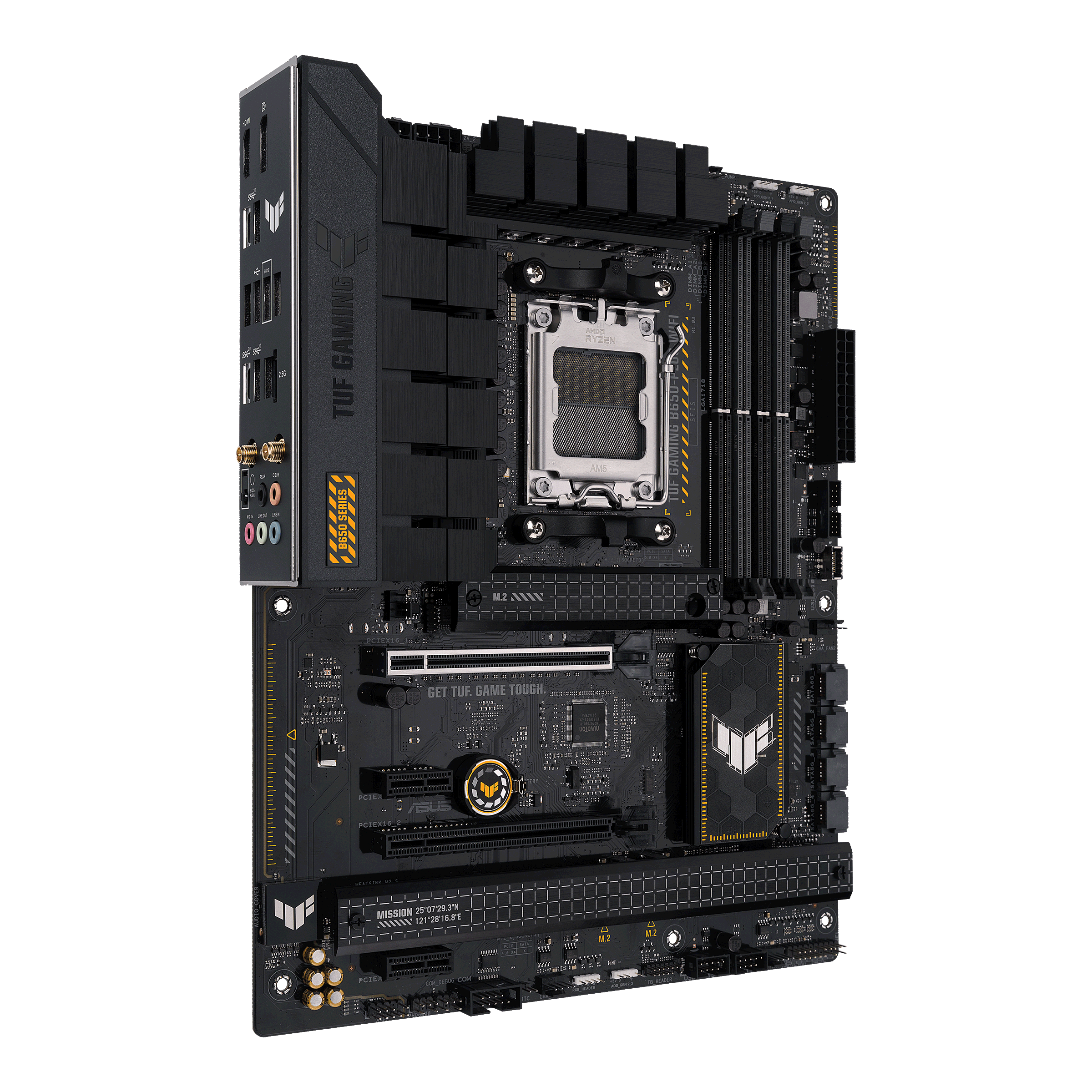 ASUS TUF Gaming B650-PLUS WiFi AMD B650 AM5 Ryzen Desktop 9000 8000 and 7000 ATX Motherboard, 14 Power Stages, PCIe 5.0 M.2, DDR5 Memory, WiFi 6 and 2.5 Gb Ethernet, USB4 Support Aura Sync  (Certified Refurbished)