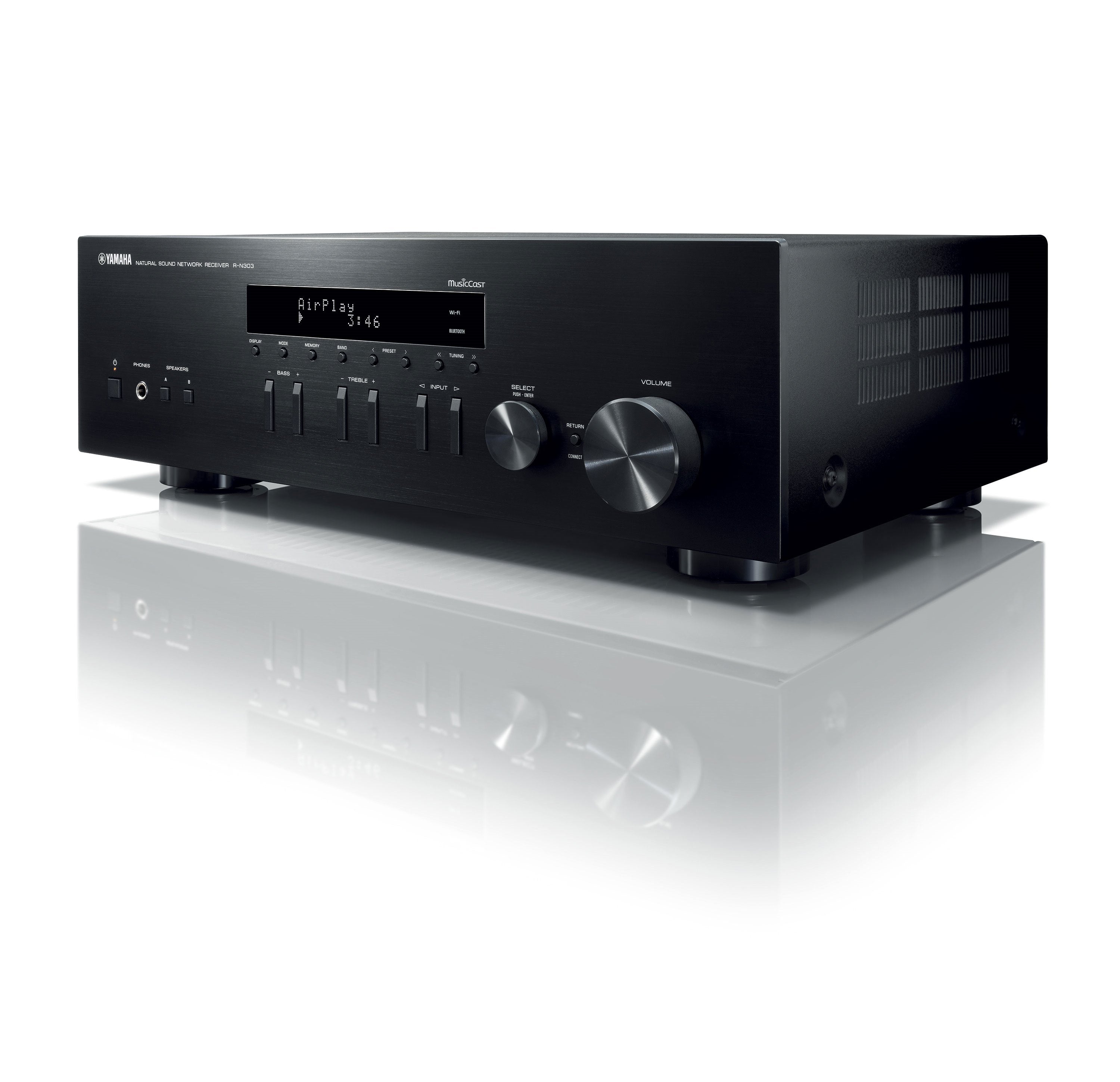 Yamaha R-N303 Network Stereo Amplifier - Black (Certified Refurbished)