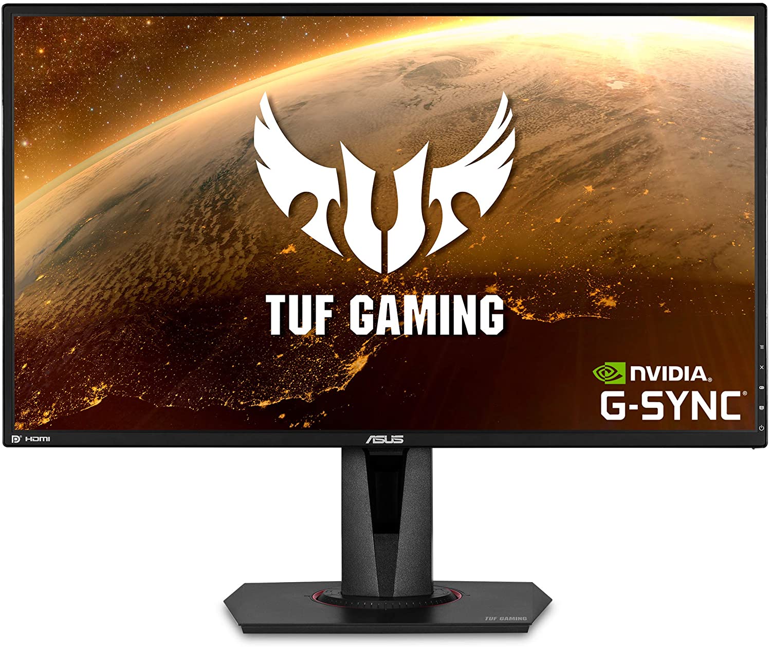 Asus TUF Gaming VG27AQ HDR Gaming Monitor – 27 inch WQHD (2560x1440), IPS, 165Hz (above 144Hz), G-SYNC Compatible (Certified Refurbished)