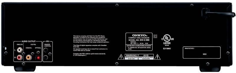 Onkyo DX-C390 Back