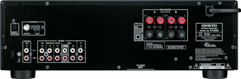 Onkyo TX-8020 Back